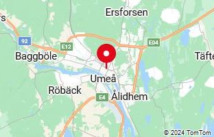 Map of Umea,Sweden